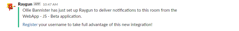 Slack set up notification